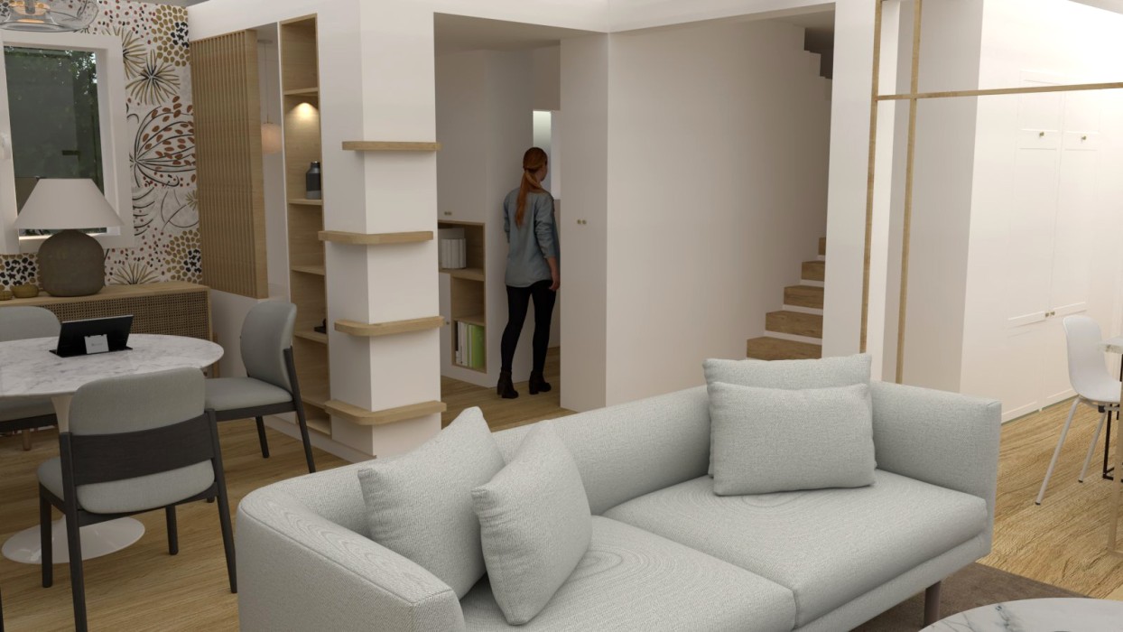 Aménagement sur-mesure d’un rez-de-chaussée